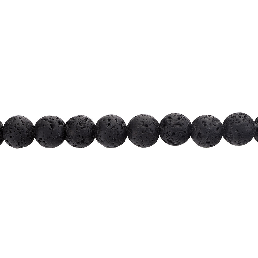 Bracelet Phebus Him Cordon Noir Pierre De Lave - Bracelets cordons Homme | Marc Orian