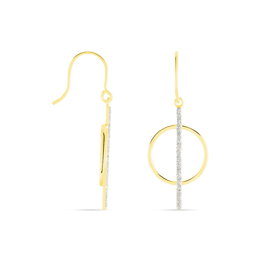 Boucles D'oreilles Pendantes Philberta Or Jaune - Pendantes Femme | Marc Orian