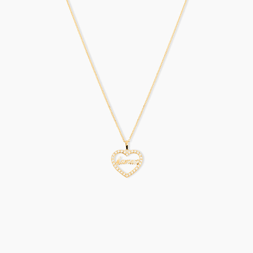 Pendentif Or Jaune Ramouna Oxyde De Zirconium - Pendentifs Femme | Marc Orian