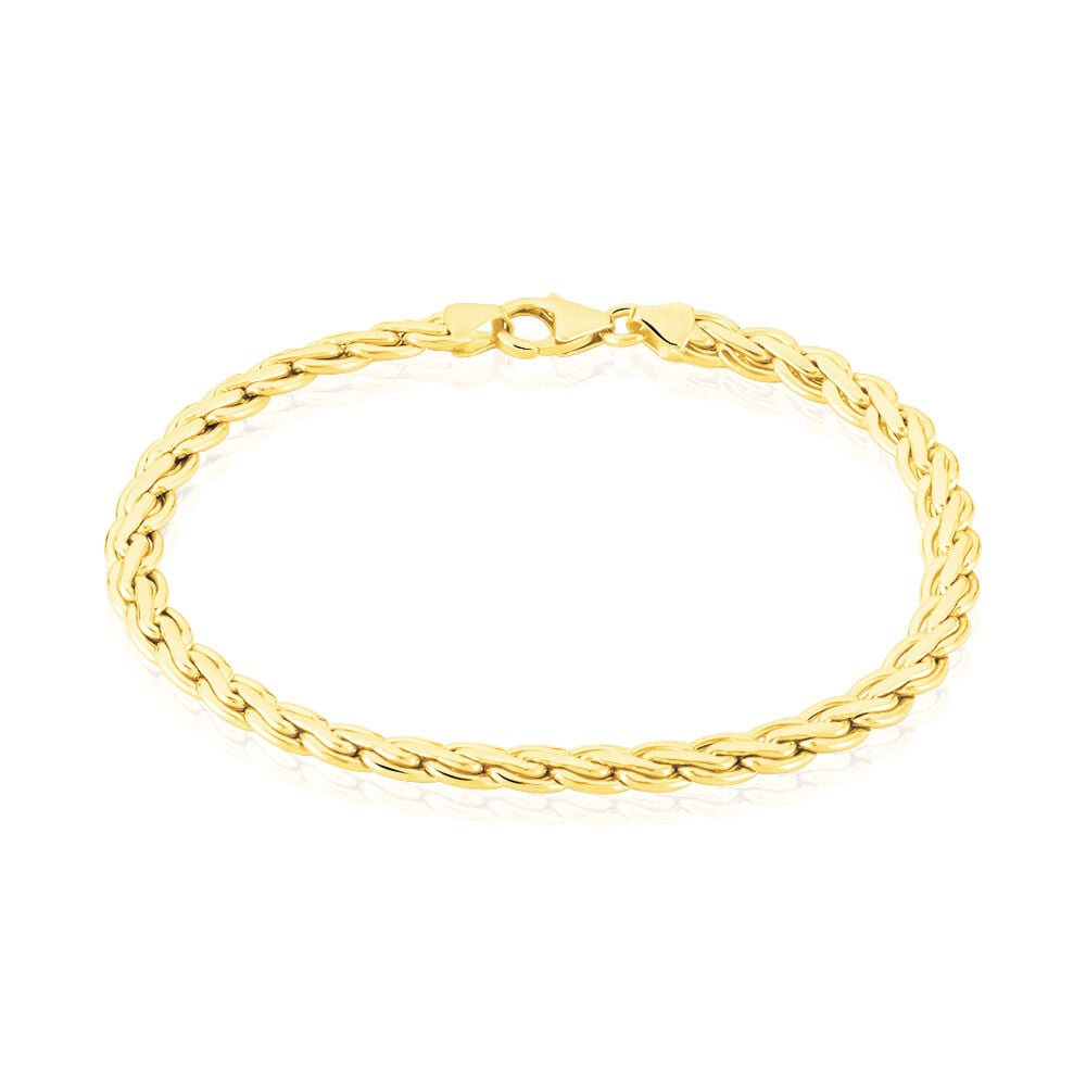 Bracelet Jayna Maille Palmier Or Jaune - Bracelets mailles Femme | Marc Orian
