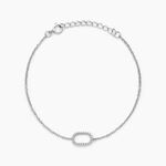Bracelet Clem Argent Blanc - Bracelets fantaisie Femme | Marc Orian