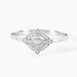 Bague Astrea Argent Blanc Oxyde De Zirconium - Bijoux fantaisie Femme | Marc Orian