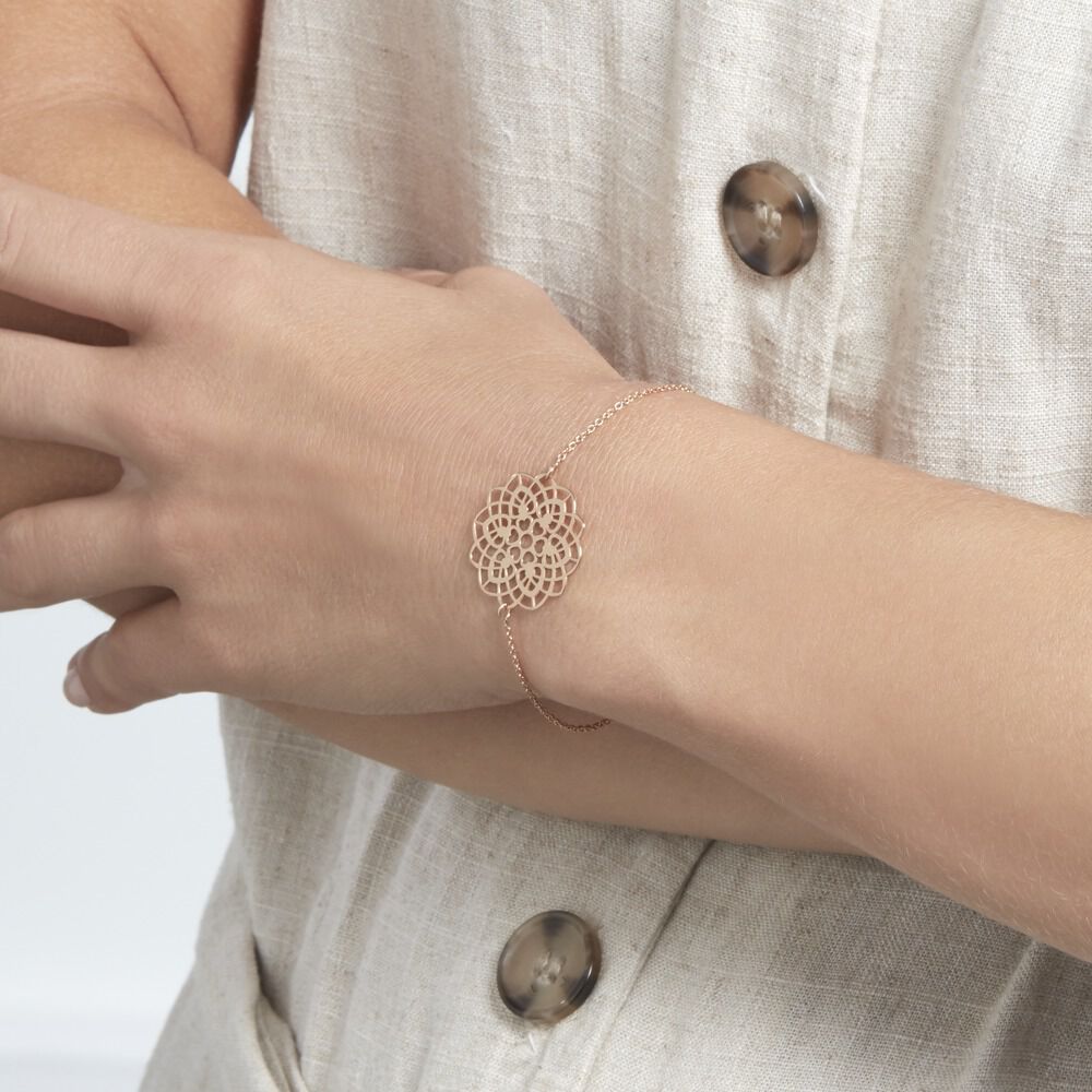 Bracelet Mina Argent Rose - Bracelets chaînes Femme | Marc Orian