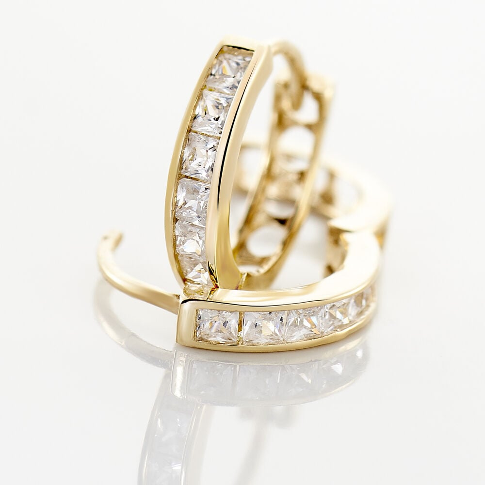 Créoles Ivria Or Jaune Oxyde De Zirconium - Créoles Femme | Marc Orian
