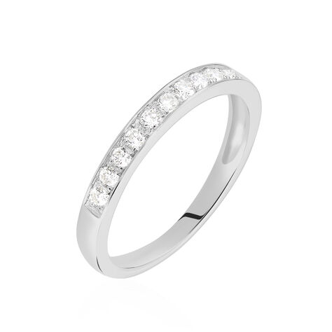 Alliance Rhea Or Blanc Diamant - Alliances Femme | Marc Orian