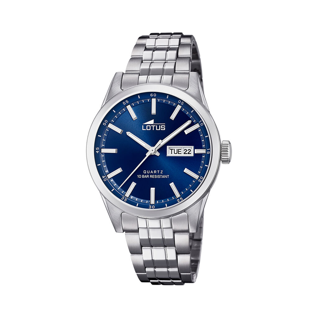 Montre Lotus Classique 42 Bleu - Montres &eacute;tanches Homme | Marc Orian