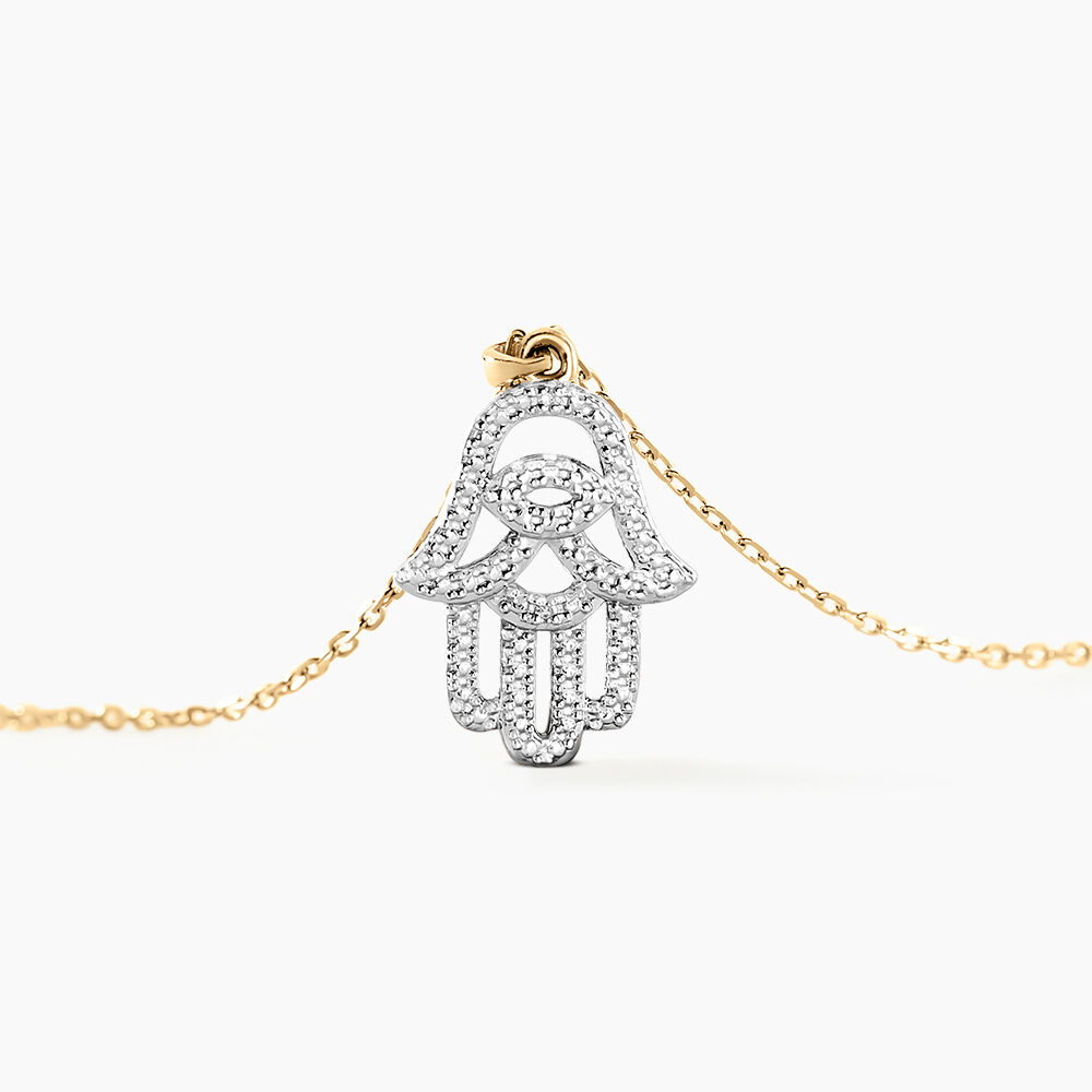 Collier Fahmida Or Jaune Diamant - Colliers avec pierres Femme | Marc Orian