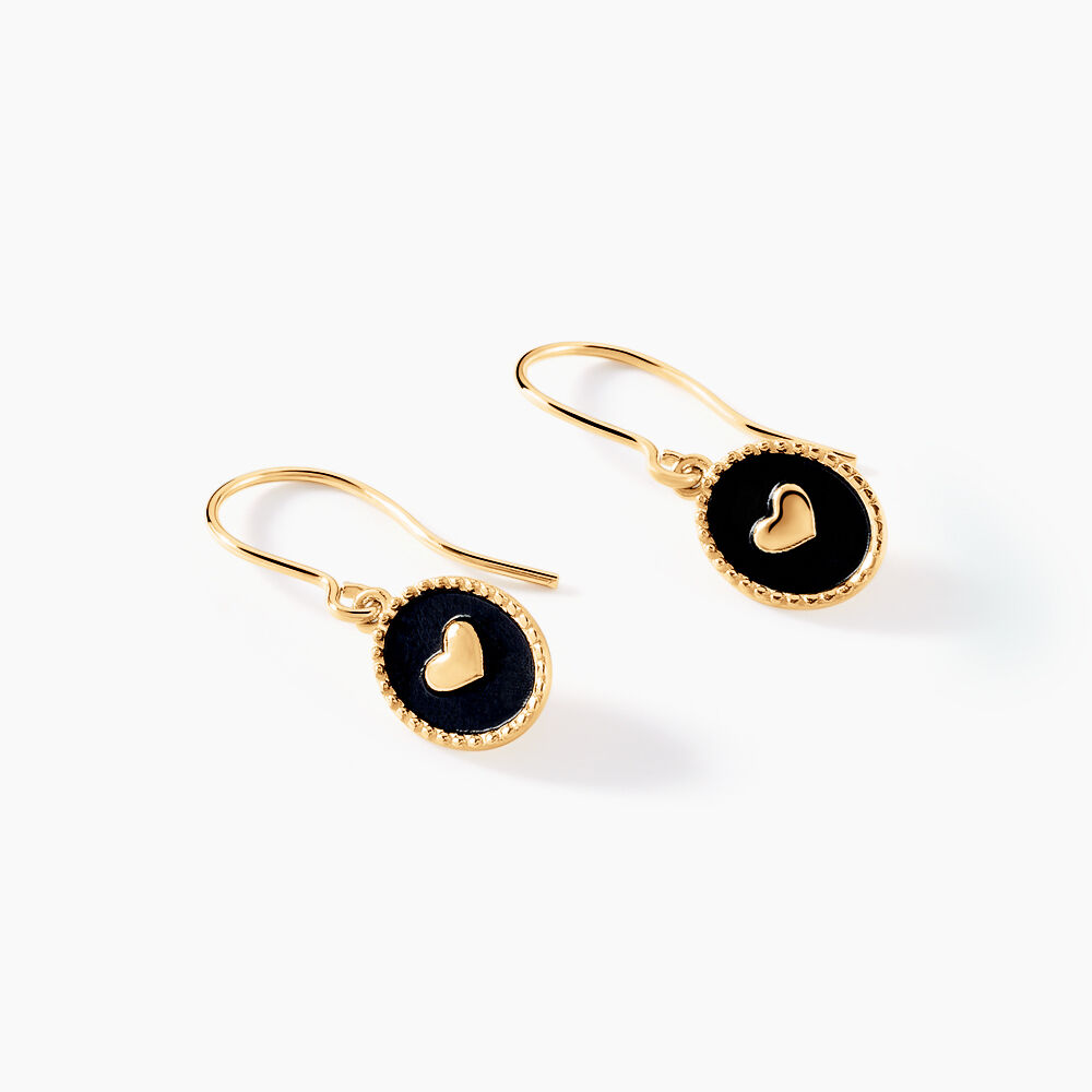 Boucles D'oreilles Puces Black Jack Or Jaune - Puces Femme | Marc Orian