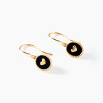 Boucles D'oreilles Puces Black Jack Or Jaune - Puces Femme | Marc Orian