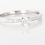 Bague Solitaire Hemera Or Blanc Diamant - Solitaires Femme | Marc Orian
