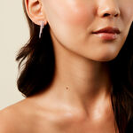 Boucles D'oreilles Pendantes Seline Argent Rose Oxyde De Zirconium - Pendantes Femme | Marc Orian