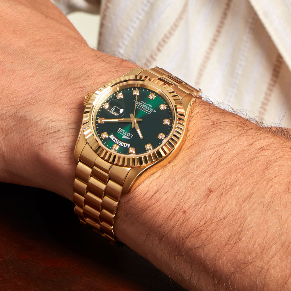 Montre Lotus Freedom Collection Vert - Fête des pères Homme | Marc Orian