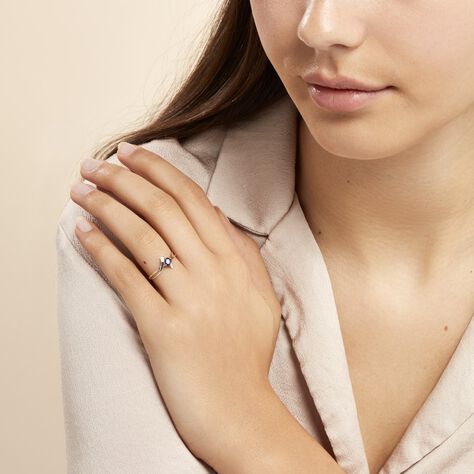 Bague Rosmunda Or Bicolore Saphir - Bagues Solitaire Femme | Marc Orian