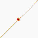 Bracelet Coralie Coeur Or Jaune - Bracelets cha&icirc;nes Enfant | Marc Orian