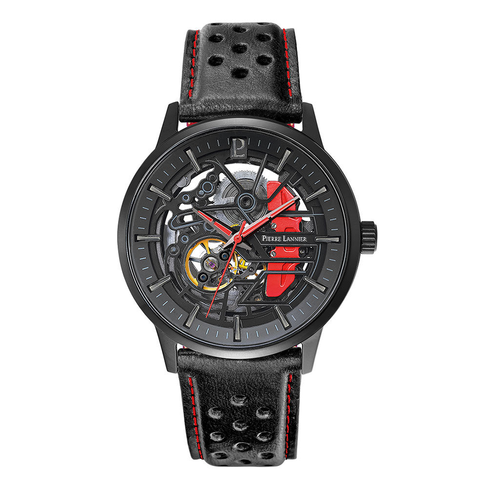 Montre Pierre Lannier Paddock Noir - Montres automatiques Homme | Marc Orian