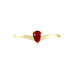 Bague Solitaire Goutte Or Jaune Rubis - Bagues vintage Femme | Marc Orian