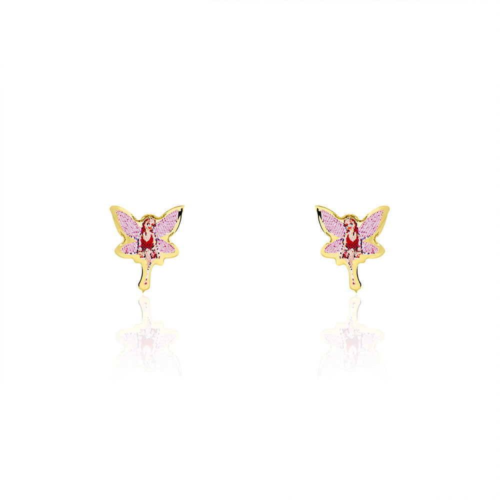 Boucles D'oreilles Puces Feerie Or Jaune - Puces Enfant | Marc Orian