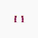 Boucles D'oreilles Puces Plaqu&eacute; Or Jaune Alodia Oxydes De Zirconium - Puces Femme | Marc Orian