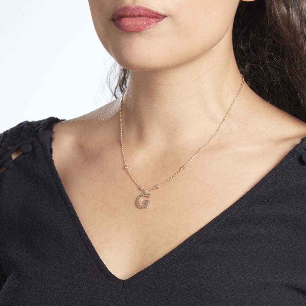 Collier Plaqué Or Jaune Lettra - Colliers fantaisie Femme | Marc Orian