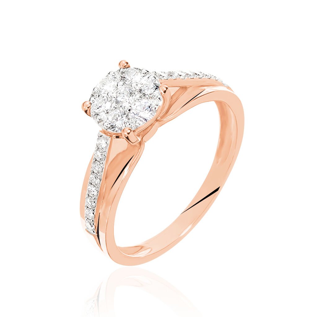 Bague Kate Or Rose Diamant - Parures de mariage Femme | Marc Orian