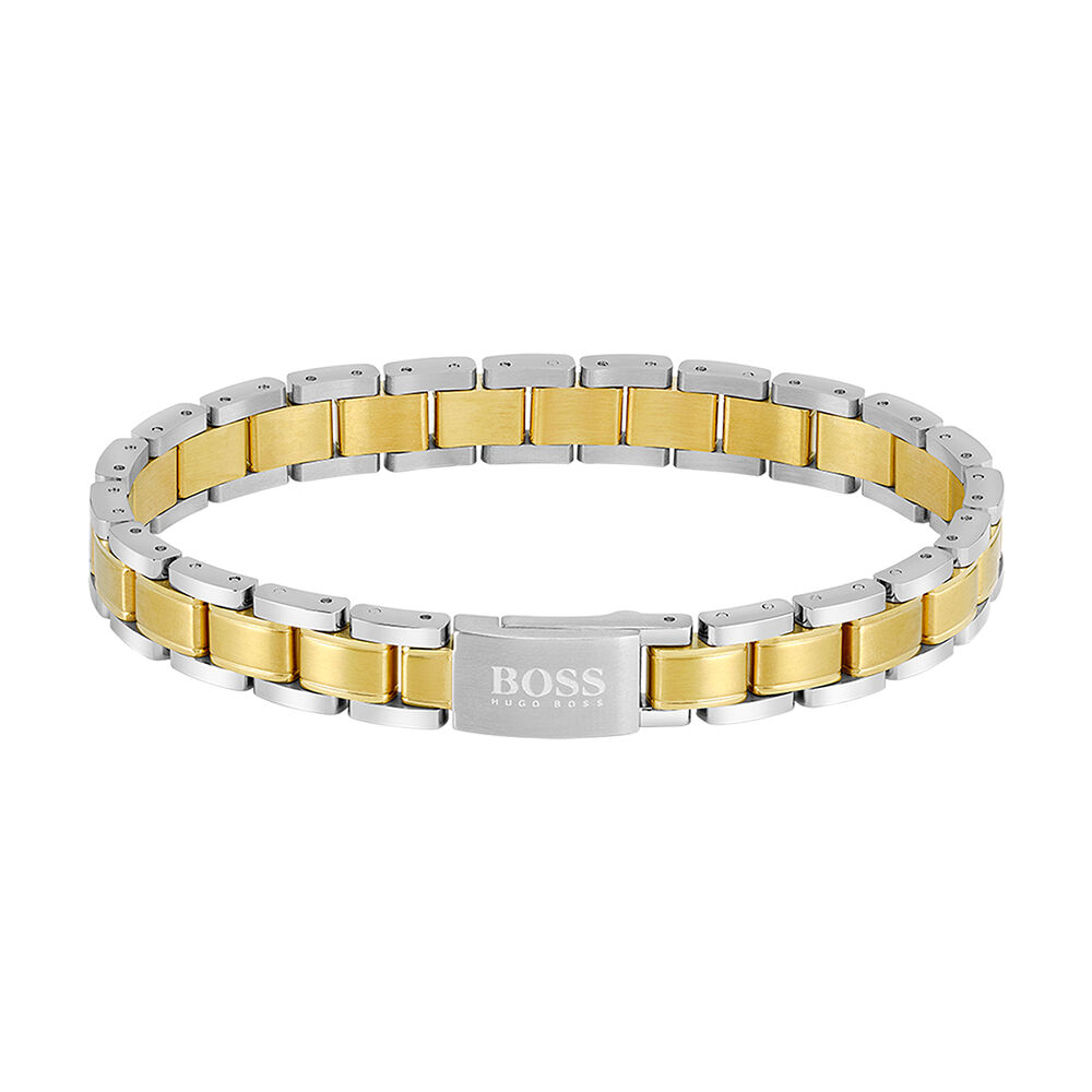 Bracelet Boss Links Essentials Acier Bicolore - Bracelets cha&icirc;nes Homme | Marc Orian