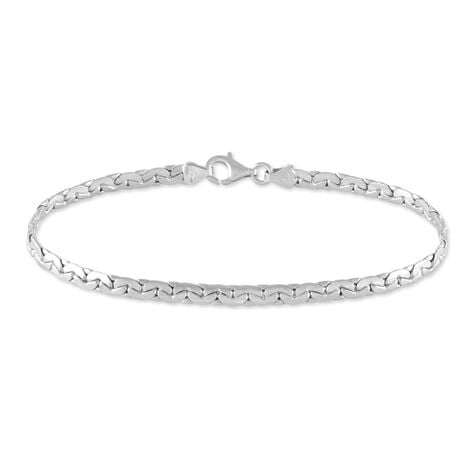Bracelet Ivy Maille Haricot Or Blanc - Bracelets mailles Femme | Marc Orian