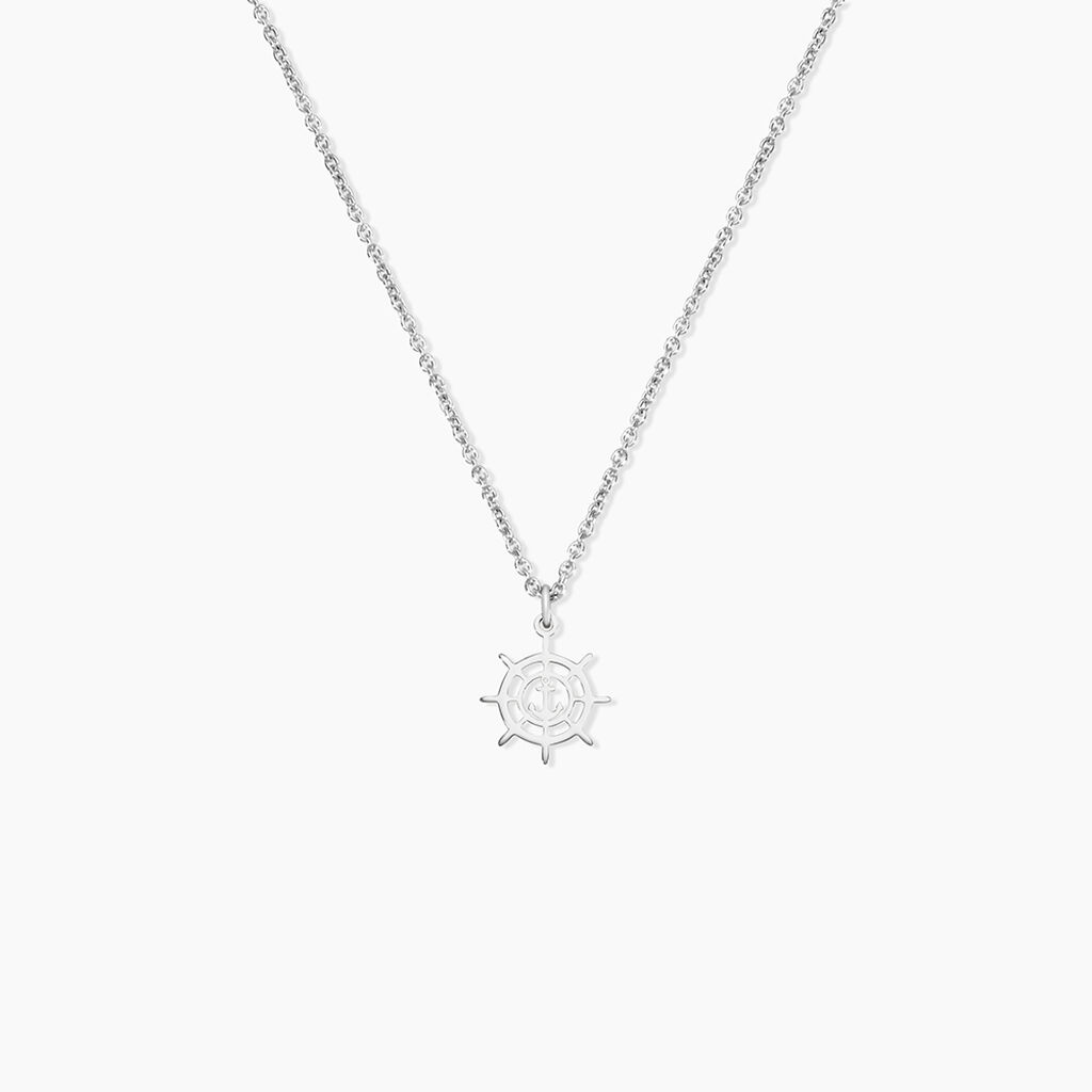 Collier Noe Argent Blanc - Colliers fantaisie Homme | Marc Orian