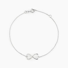 Bracelet Irmela Or Blanc Diamant - Bracelets chaînes Femme | Marc Orian