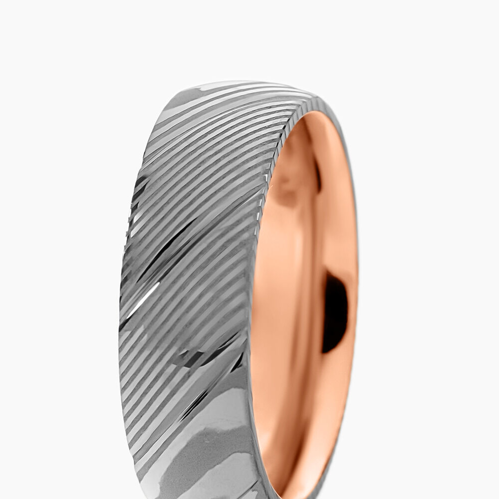 Bague Jourdan Acier Bicolore - Bijoux fantaisie Homme | Marc Orian