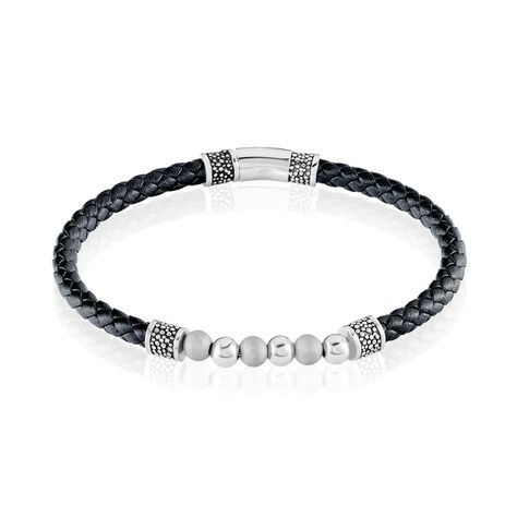 Bracelet Jourdan Pheonix Cuir Noir - Bracelets cuir Homme | Marc Orian