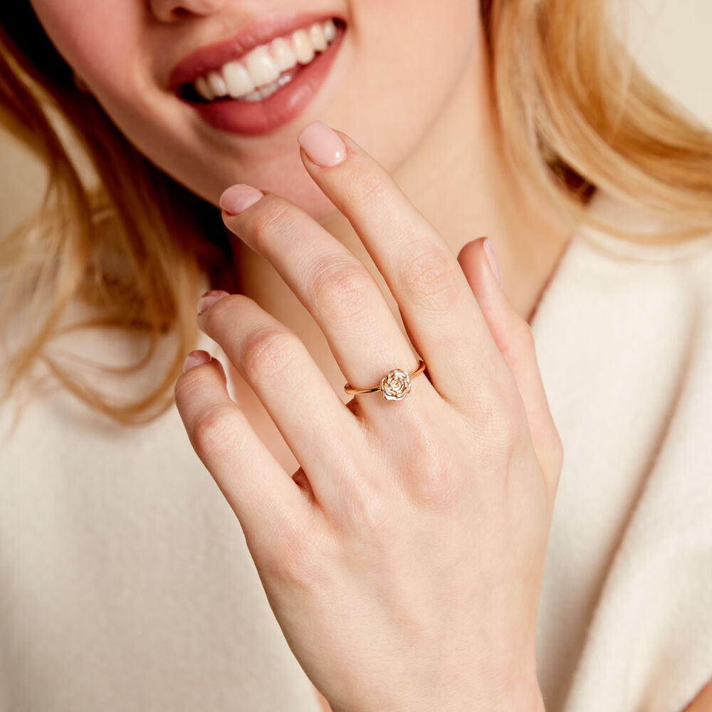 Bague Fioralba Plaqué Or Jaune - Bagues dorées Femme | Marc Orian