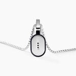 Collier Dax Acier Bicolore Oxyde De Zirconium - Colliers avec pierres Homme | Marc Orian