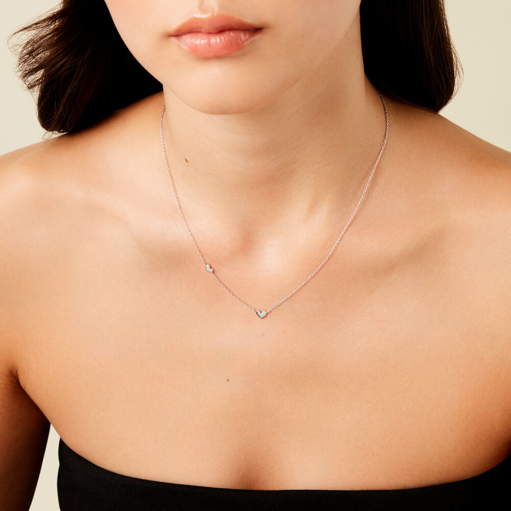 Collier Rosamee Argent Blanc - Colliers fantaisie Femme | Marc Orian