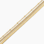 Bracelet Neva Acier Jaune - Bracelets cha&icirc;nes Femme | Marc Orian