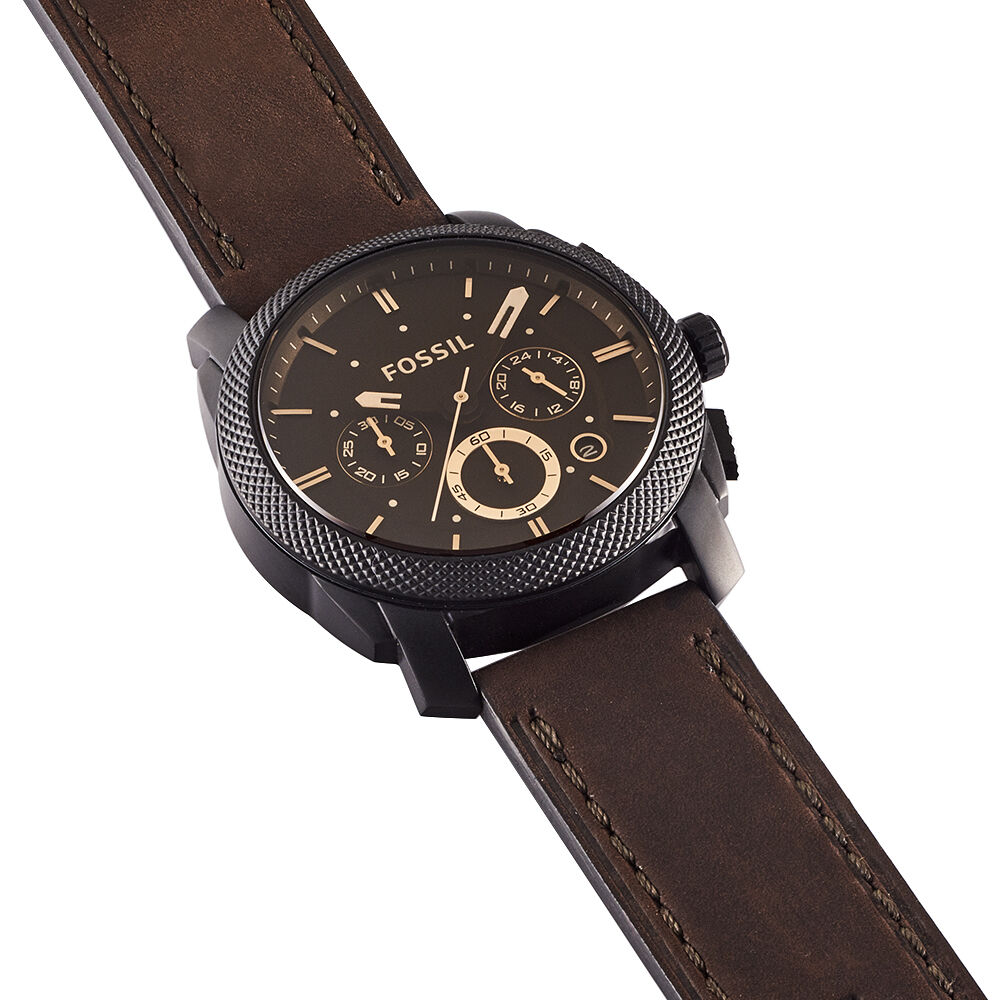 Montre fossil bracelet cuir marron online