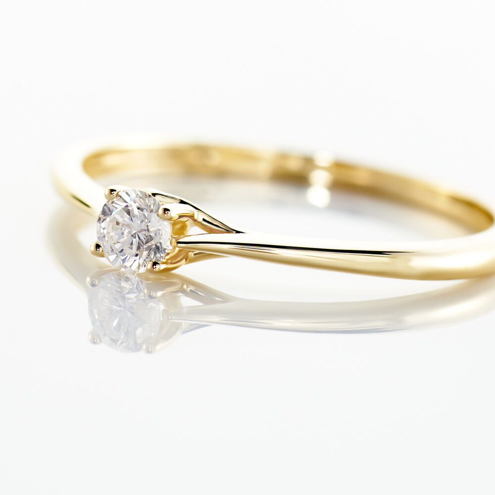 Bague Solitaire Solenia Or Jaune Diamant - Solitaires Femme | Marc Orian