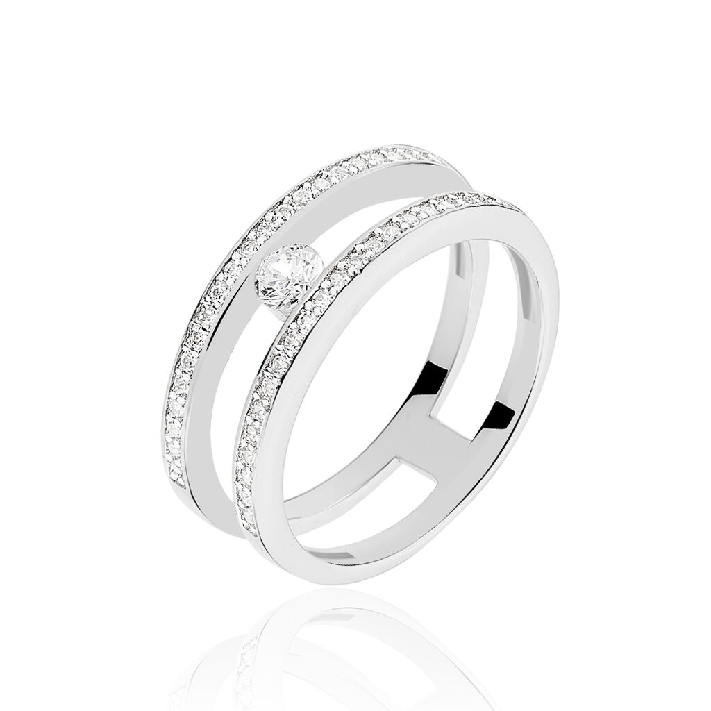 Bague Hermione Argent Blanc Oxyde De Zirconium - Bagues avec pierre Femme | Marc Orian