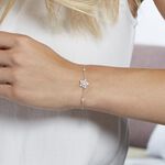 Bracelet Gulten Argent Blanc Oxyde De Zirconium - Bracelets fantaisie Femme | Marc Orian