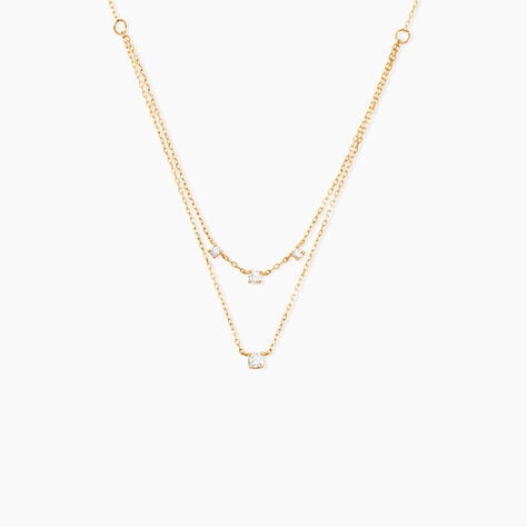 Collier Mordikai Or Jaune Oxyde De Zirconium - Colliers multirangs Femme | Marc Orian