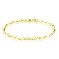 Bracelet Elviaae Maille Jaseron Or Jaune
