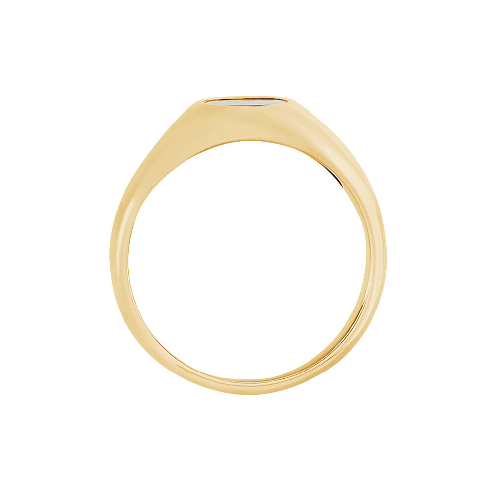 Chevalière Kauai Plaqué Or Jaune Pierre De Synthese - Chevalières Homme | Marc Orian