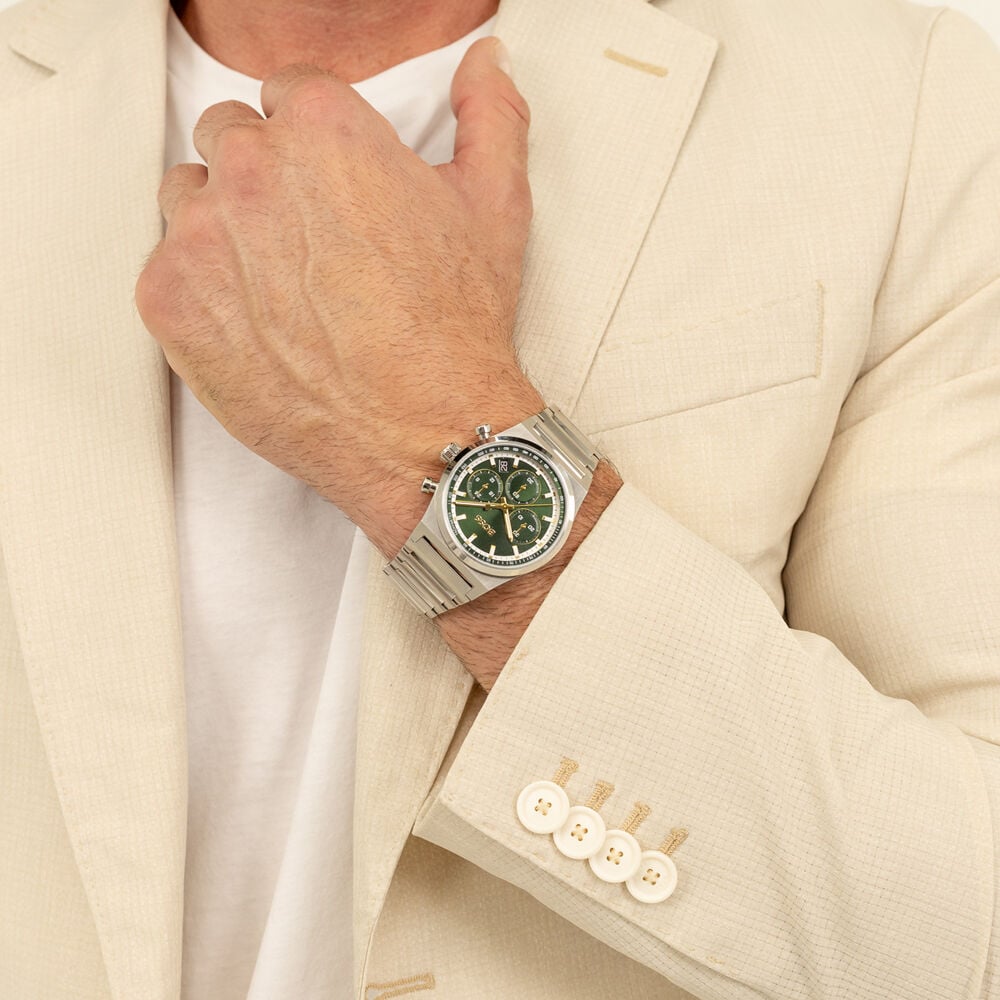 Montre Boss Candor Chrono Vert - Fête des pères Homme | Marc Orian