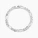 Bracelet Vivian Maille Alternee 1/3 Argent Blanc - Bracelets mailles Homme | Marc Orian