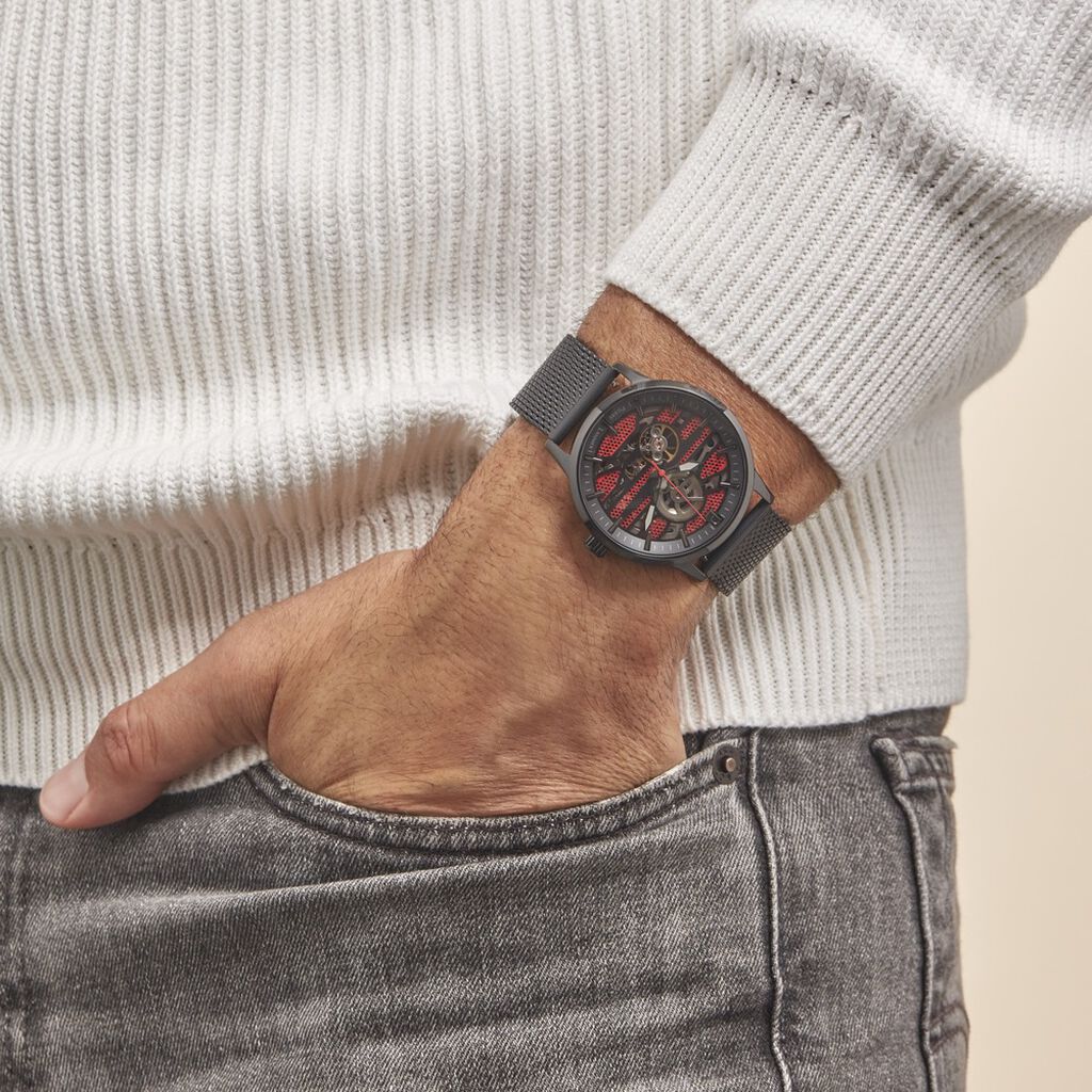 Montre Pierre Lannier Impact Noir - Montres automatique Homme | Marc Orian