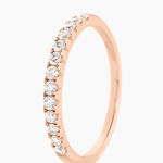 Alliance Pristina Or Rose Diamant - Alliances duo Femme | Marc Orian