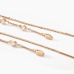 Boucles D'oreilles Pendantes Akonia Plaqu&eacute; Or Jaune Oxyde De Zirconium - Pendantes Femme | Marc Orian