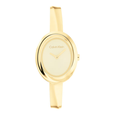 Montre Calvin Klein Twisted Bezel Doré - Montres étanches Femme | Marc Orian