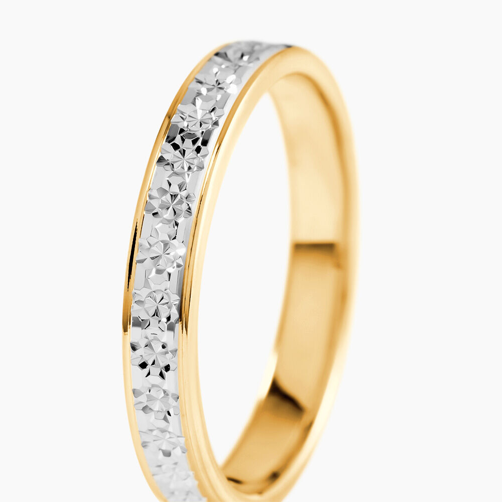 Alliance Heldea Ruban Plat Or Bicolore - Alliances duo Unisex | Marc Orian