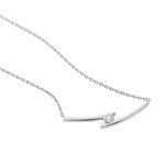 Collier Kane Argent Blanc Oxyde De Zirconium - Colliers avec pierres Femme | Marc Orian