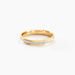 Alliance Caroline Sablee Ruban Plat Or Bicolore - Alliances duo Unisex | Marc Orian
